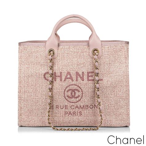 chanel deauville tote 2018 pink|chanel deauville tote price.